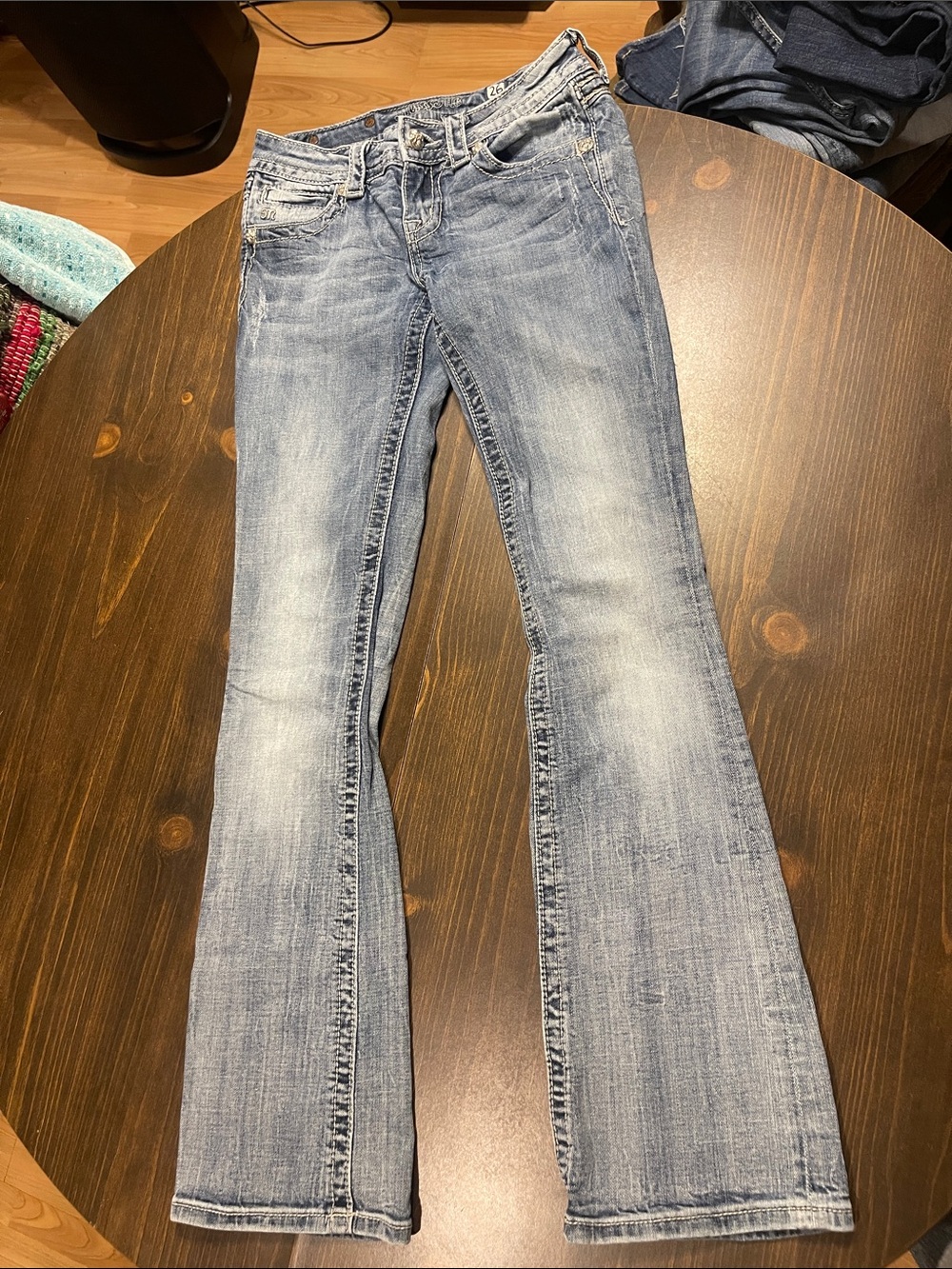 Miss Me Light Blue Boot Cut Jeans
